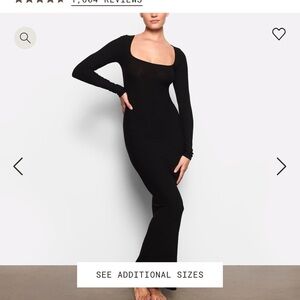 Skims Black Dress